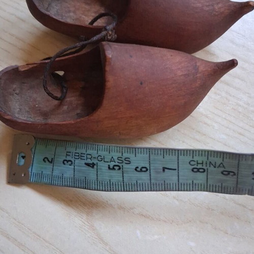 Dutch decorative clogs wooden, used, 9cm