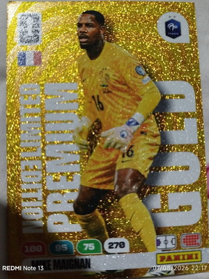 Panini Adrenalyn XL FIFA World Cup 2026 Premium Gold Limited Edition sticker