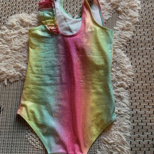 H&M Rainbow swimsuit with glitters, size 122/128