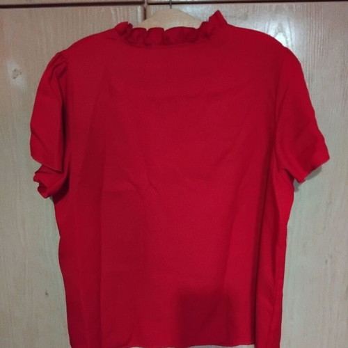 Red t-shirt used, summer style, size XXL