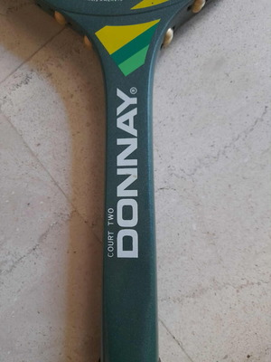 Donnay Court Two classic wooden tennis racket with leather case, like new