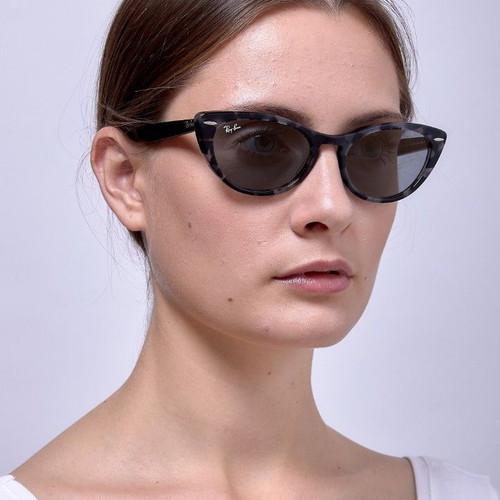 Ray-Ban Nina grey havana cat eye sunglasses used