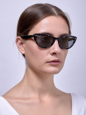 Ray-Ban Nina grey havana cat eye sunglasses used