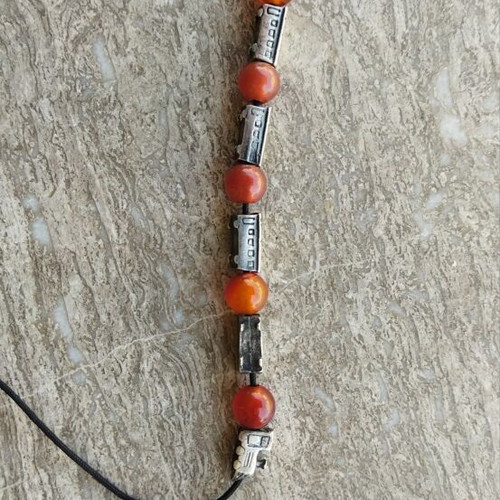 Silver 925 Begleri Train with Amber Beads new