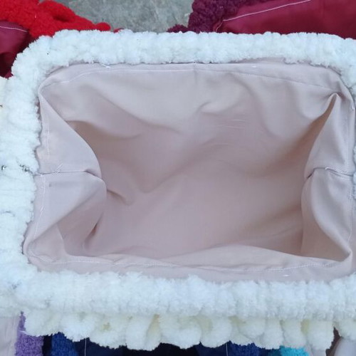 Handmade Puffy Bag 25cm with Metal Frame Custom Made