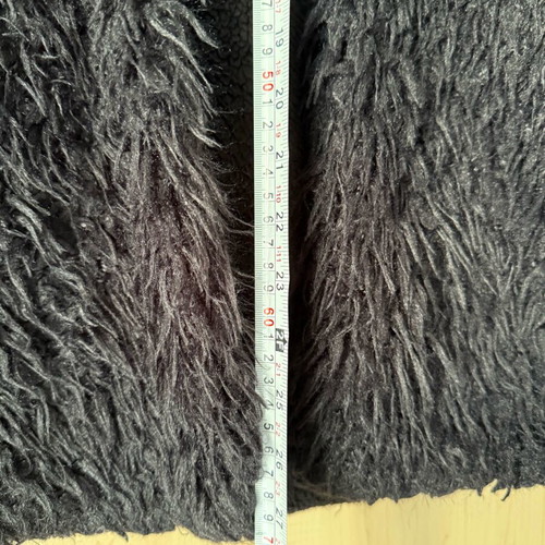 NIKOS ANTIPAS fur vest used, black, size Small