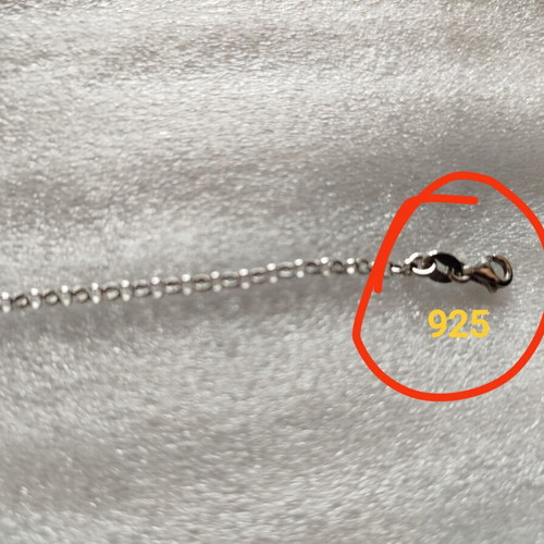 Silver 925 Hand Chain like new with Double-Sided Cross and Evil Eye
