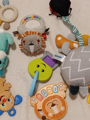 Baby teething toys like new, assorted set