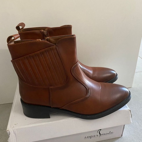 Cowboy ankle boots used, brown, size 40