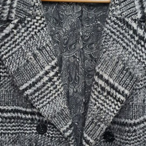 Vassia Kostara coat size M-L like new, black and gray