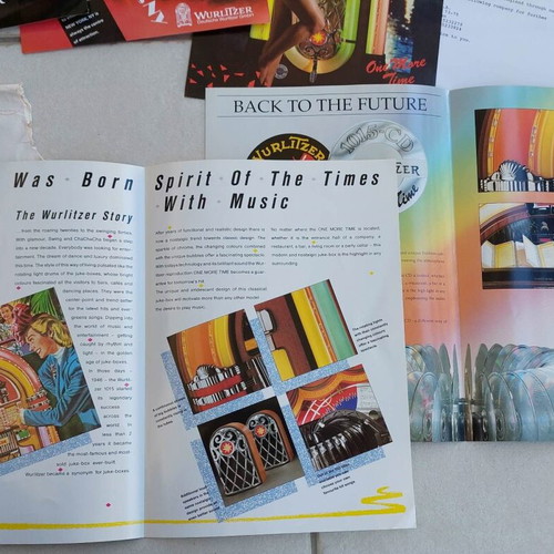 JukeBox Wurlitzer A4 Illustration Flyers new (1993)