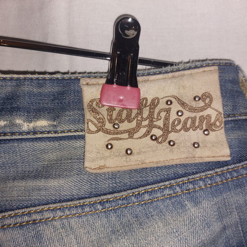 Staff women's stonewashed straight-leg jeans like new