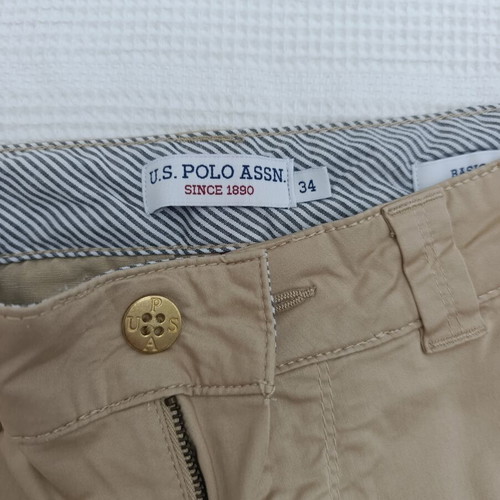 Polo Jeans Company women's beige bermuda shorts size 34 like new