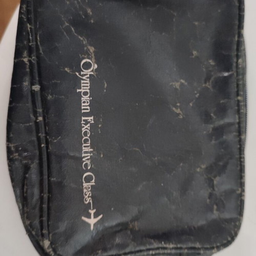 Olympic Airways collectible travel amenity kit used, 80s