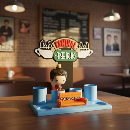 Friends McDonald's Collection Central Perk Stand 3D printed plastic PLA new