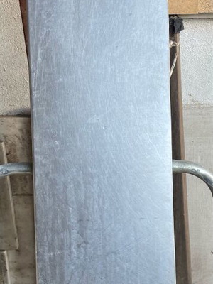 Stainless Steel Sheet 1.5 mm used, 95x21 cm