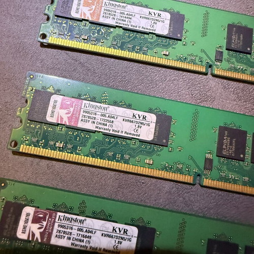 Kingston DDR2 RAM 4GB (4x1GB) 667MHz used for desktop