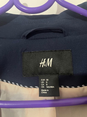 H&M Blue Jacket Like New, Size M