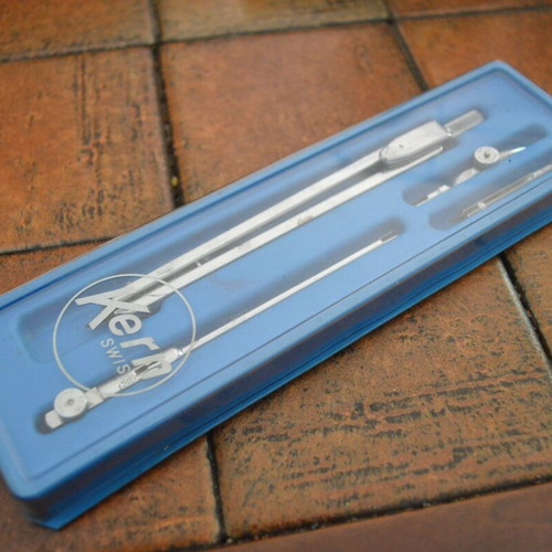 KERN Switzerland 2147 Swiss drafting compass set used
