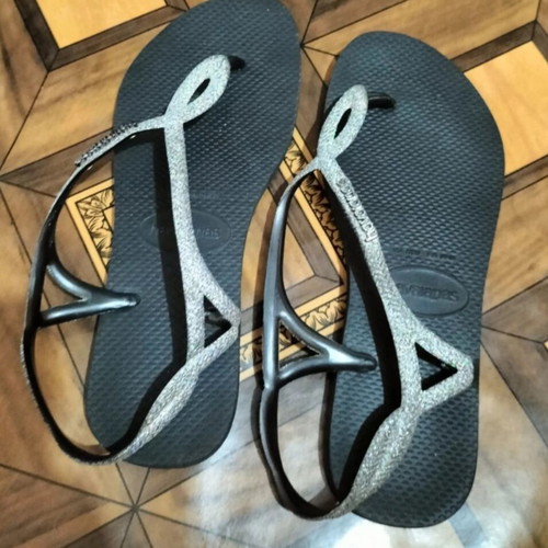 Havaianas sandals used, size 37-38, black