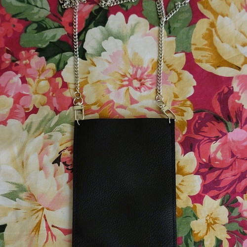 Small crossbody bag with leopard print