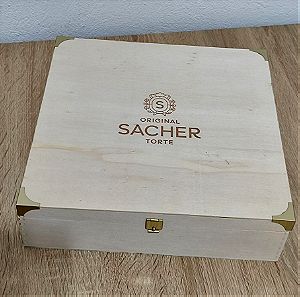 Άδειο Ξυλινο Κουτί Original Sacher Torte Vienna Austria - Για συλλογή/αποθήκευση