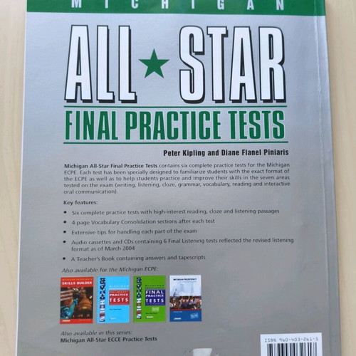 All Star Practice Tests book like new, English