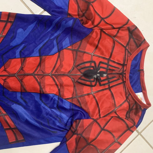 Spiderman costume for children aged 7-8 with extra hard plastic mask Marvel like new