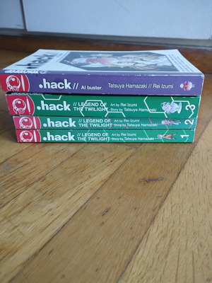 Manga .Hack μεταχειρισμένο πακέτο 3 τόμοι και light novel