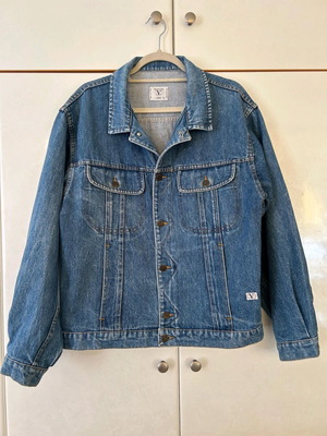 Valentino Garavani дънково яке употребявано, синьо, oversized