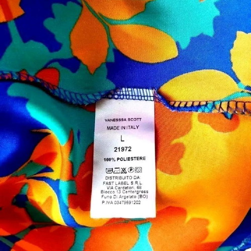 Vanessa Scott mini φόρεμα καινούργιο, μπλε πορτοκαλί, νούμερο L