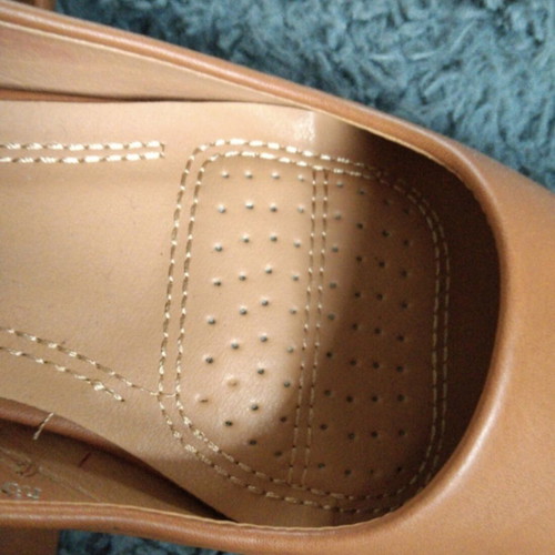 Primark Tampa Flat Ballerinas Size 41 New Beige Orange