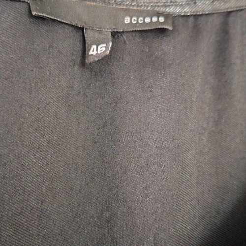 Dress used black shiny with gray details Access