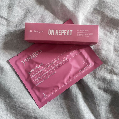 NL BEAUTY Pink lip balm new with Yenges patches gift