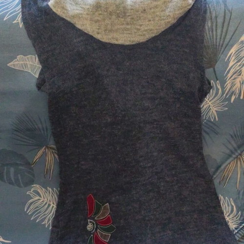 Dress like new, size XXL, gray and blue
