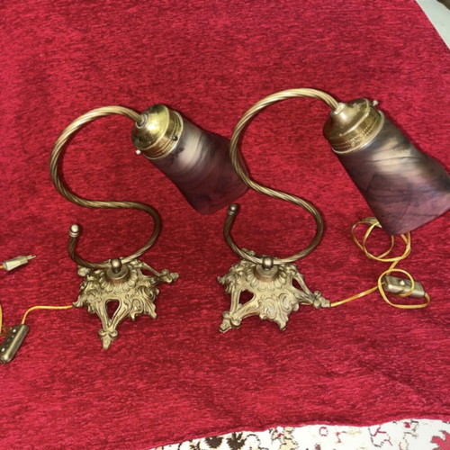 Vintage wall lights used, very good condition and clean