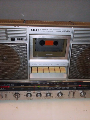 Akai AJ-485FS vintage boombox used, made in Japan