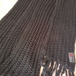 Black scarf very long used