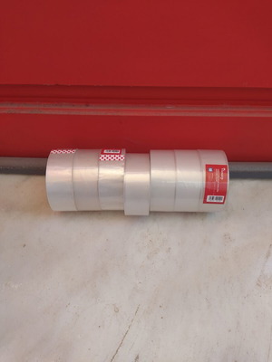Packing tape transparent 36mm x 50m pack of 7 new