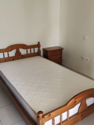 Bed with Candia mattress and nightstand like new