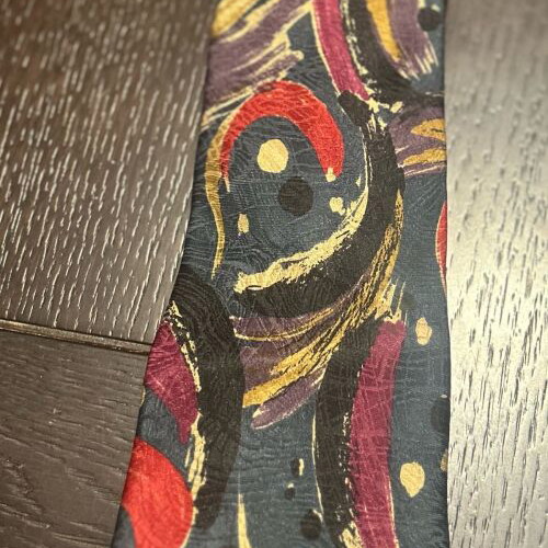 Missoni vintage tie used, multicolored, 100% silk