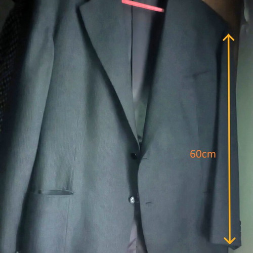 Jacket used dark gray wool, size XL