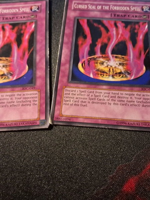 2 κάρτες cursed seal of the forbidden spell