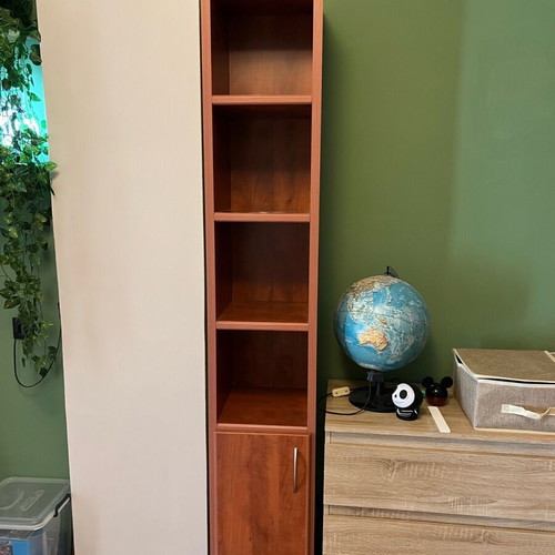 Modeco bookcase new, height 202 cm, width 33 cm, depth 33 cm