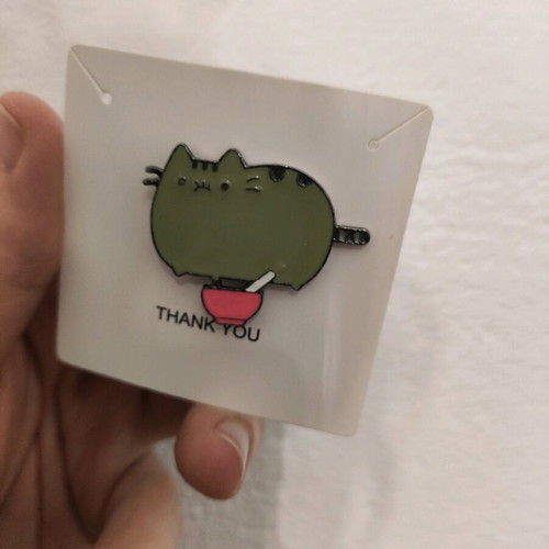 Cat Bowl Pin like new