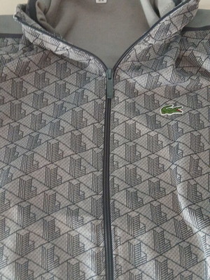 Lacoste cardigan like new, gray, size M