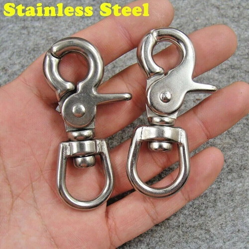Lobster claw safety keychain new, silver