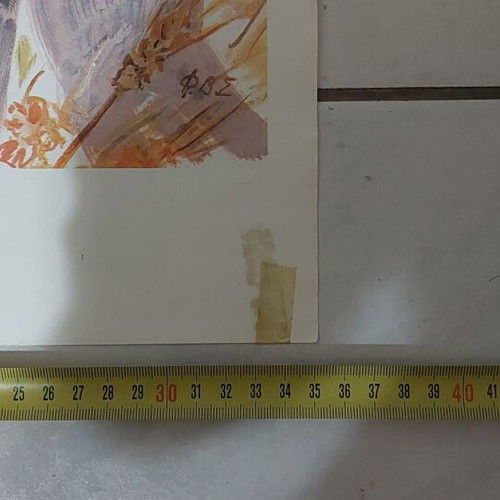 Collectible poster from the '80s used, size 50x35 cm