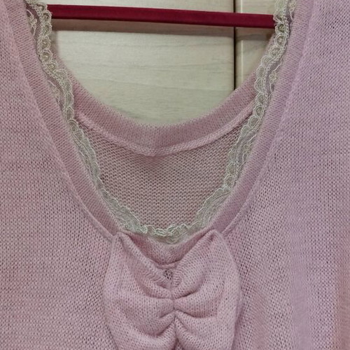 Pink woolen blouse Regalinas like new, one size