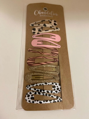 Hair Clips set of 10 in colorful designs new